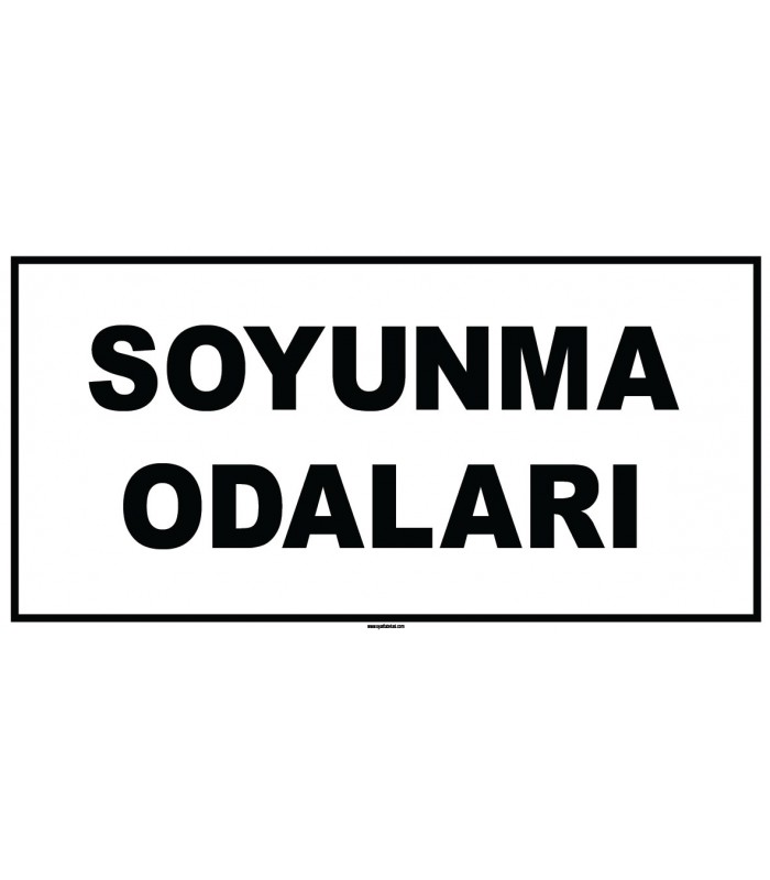 EF1887 - Soyunma Odaları Levhası