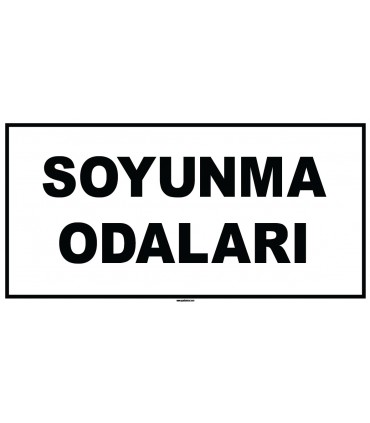 EF1887 - Soyunma Odaları Levhası