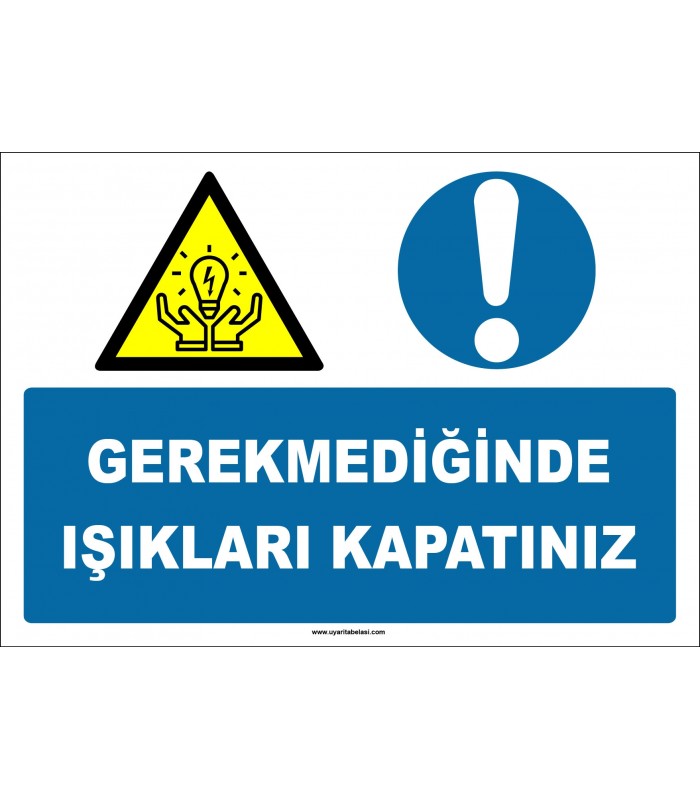 EF1888 - Gerekmediğinde Işıkları Kapatınız