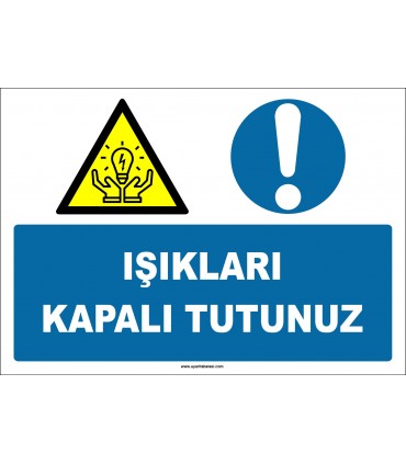 EF1889 - Işıkları Kapalı Tutunuz