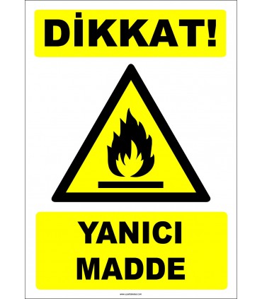 EF1893 - Dikkat! Yanıcı Madde