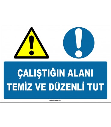 EF1895 - Çalıştığın Alanı Temiz ve Düzenli Tut