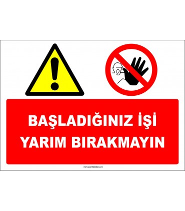 EF1903 - Başladığınız işi yarım bırakmayın