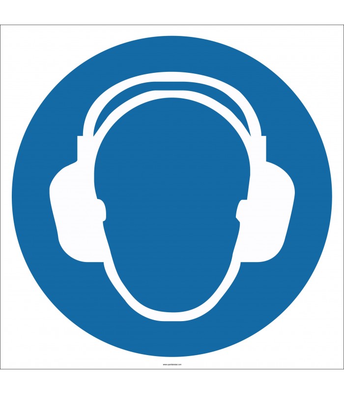 EF1907 - Koruyucu Kulaklık İşareti Levhası/Etiketi