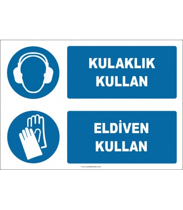 EF1911 - Kulaklık kullan, eldiven kullan