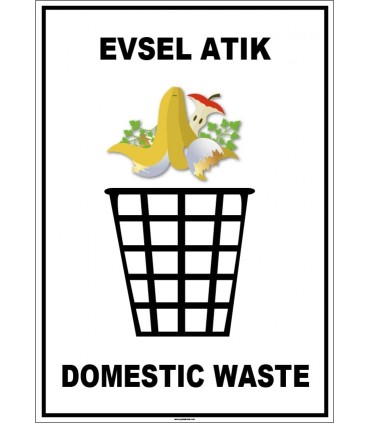 EF1924 - Türkçe İngilizce Evsel Atık, Domestic Waste