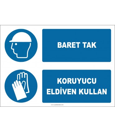 EF1926 - Baret Tak, Koruyucu Eldiven Kullan