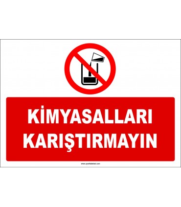 EF2014 - Kimyasalları Karıştırmayın
