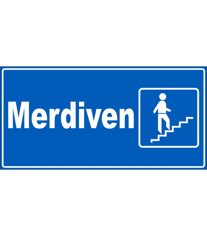 EF2040 - Merdiven (Sağda Yukarı Çıkan Adam) İşareti Tabelası