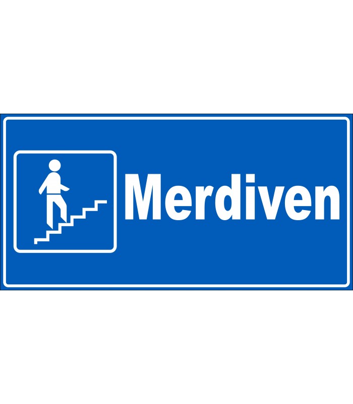 EF2034 - Merdiven (Solda Yukarı Çıkan Adam) İşareti Tabelası