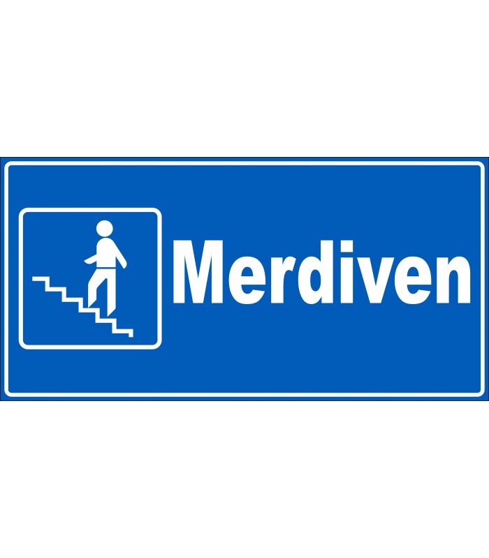 EF2039 - Merdiven (Solda Yukarı Çıkan Adam) İşareti Tabelası