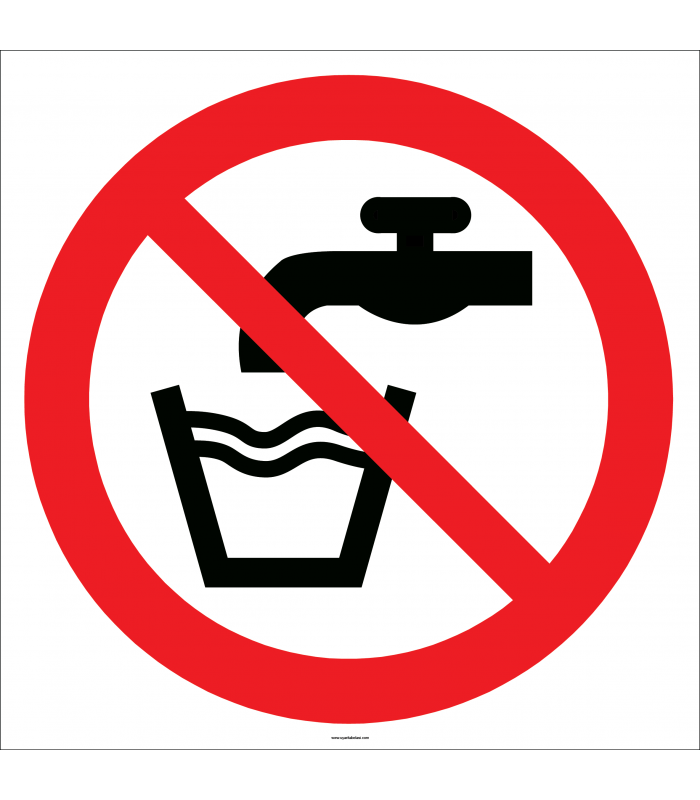 EF2084 - Musluk suyu içilmez işareti