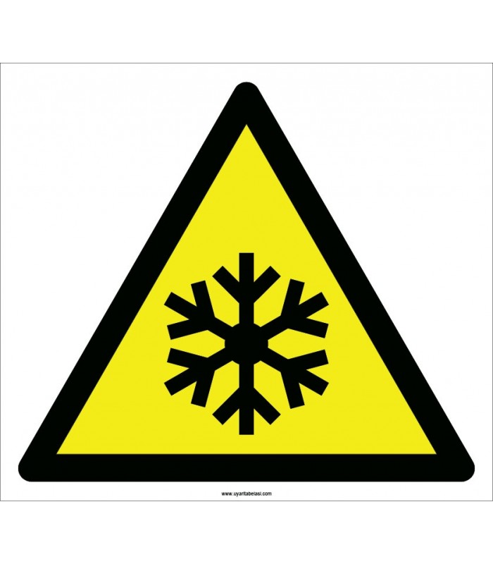 EF2092 - Dikkat Düşük Sıcaklık / Donma Tehlikesi İşareti