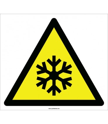 EF2092 - Dikkat Düşük Sıcaklık / Donma Tehlikesi İşareti