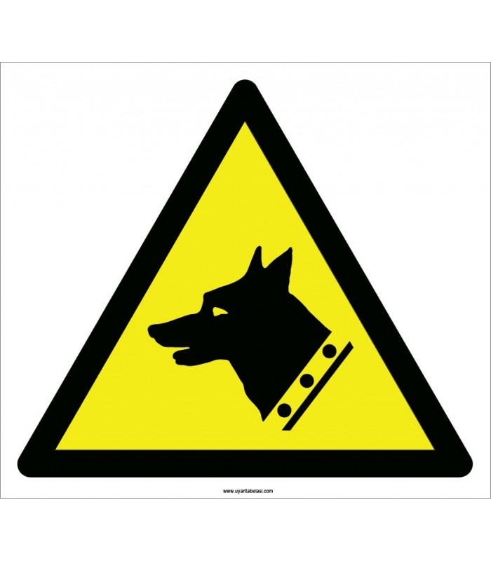 EF2096 - Dikkat Bekçi Köpeği Tehlikesi İşareti