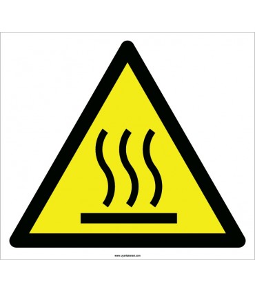 EF2100 - Dikkat Sıcak Yüzey Yanma Tehlikesi İşareti