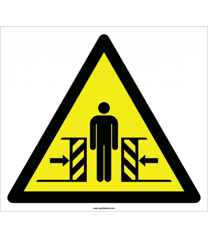 EF2102 - Dikkat Çarpma/Ezilme/Sıkışma Tehlikesi İşareti