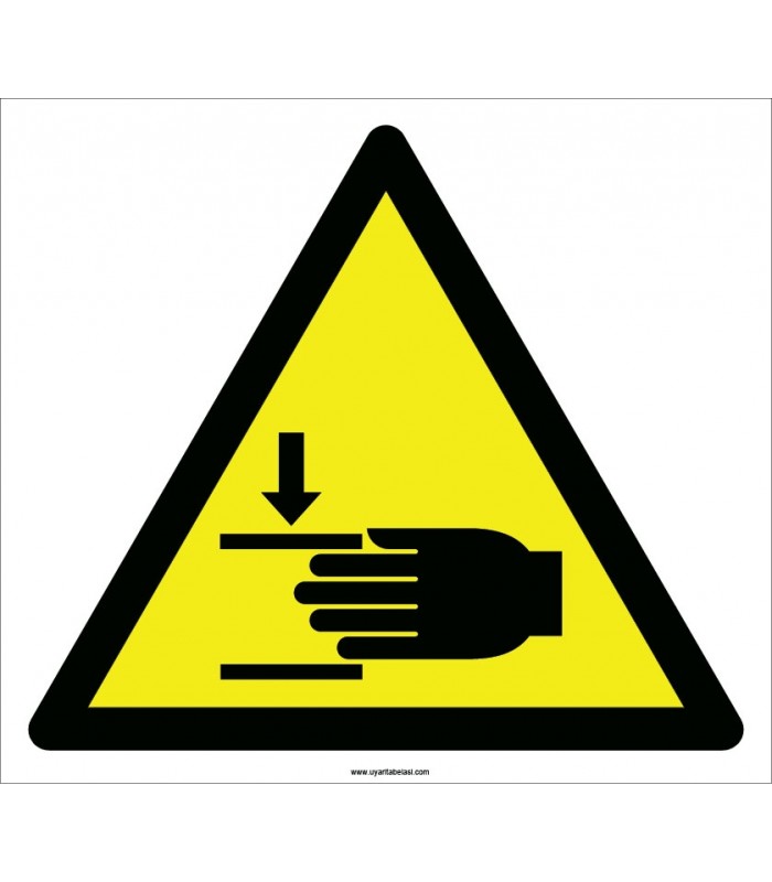 EF2107 - Dikkat El Ezilme/Sıkışma Tehlikesi İşareti