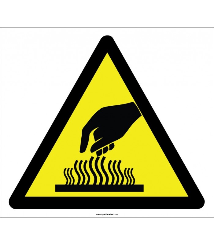 EF2113 - Dikkat Sıcak Yüzey Yanma Tehlikesi İşareti