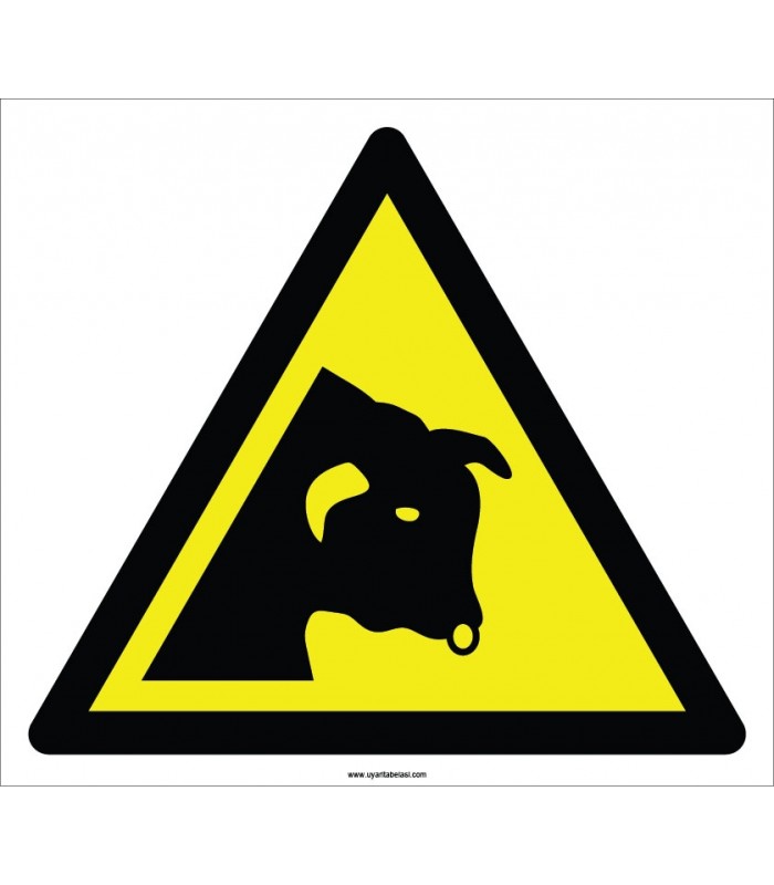 EF2122 - Dikkat Boğa Çıkabilir, Boğa Tehlikesi İşareti