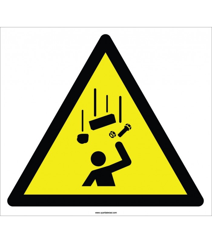 EF2121 - Dikkat Yukarıdan Malzeme Düşme Tehlikesi İşareti