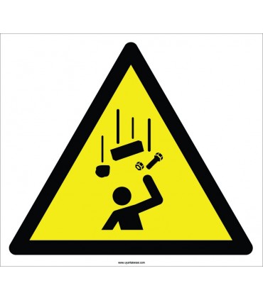 EF2121 - Dikkat Yukarıdan Malzeme Düşme Tehlikesi İşareti