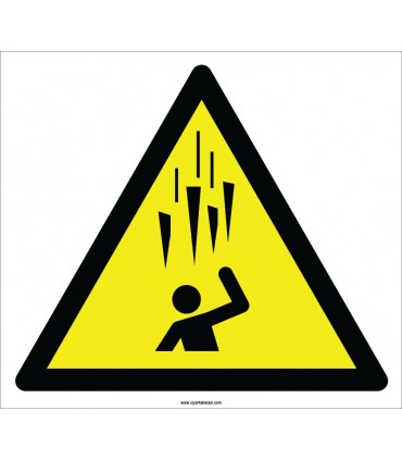 EF2126 - Dikkat Yukarıdan Buz (Sarkıt) Düşme Tehlikesi İşareti