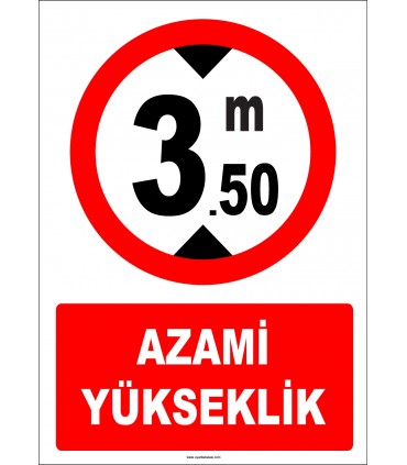 EF1347 - Azami Yükseklik 3.50 metre