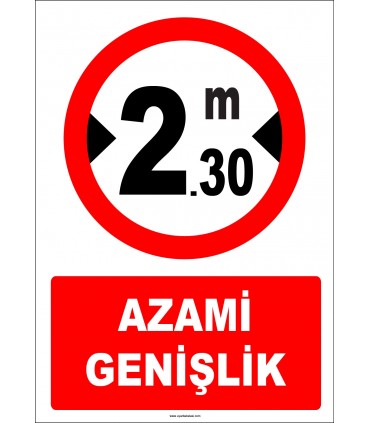 EF1348 - Azami Genişlik 2.30 metre