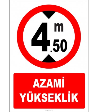 EF1349 - Azami Yükseklik 4.50 metre