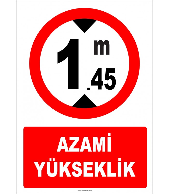 EF1350 - Azami Yükseklik 1.45 metre