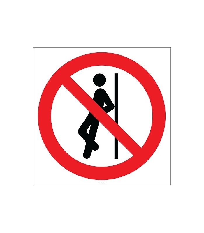 EF2132 - Buraya Yaslanmak Yasaktır İşareti