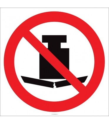 EF2136 - Buraya Ağır Malzeme Koymak Yasaktır İşareti