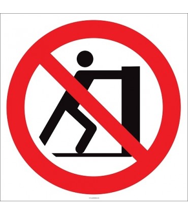 EF2139 - İtmek Yasaktır İşareti