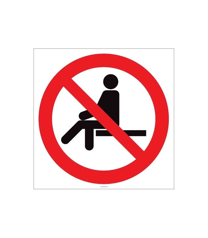 EF2140 - Buraya Oturmak Yasaktır İşareti