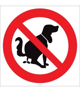 EF2145 - Köpek Dışkılarını Yerde Bırakmayın İşareti