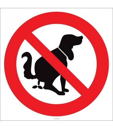 EF2145 - Köpek Dışkılarını Yerde Bırakmayın İşareti
