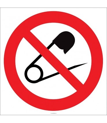 EF2146 - Çengelli İğne Taşımak Yasaktır İşareti