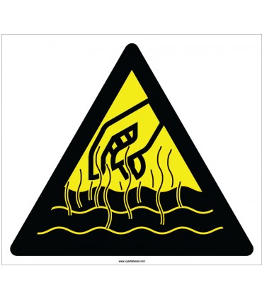 EF2153 - Dikkat Sıcak Yüzey Yanma Tehlikesi İşareti