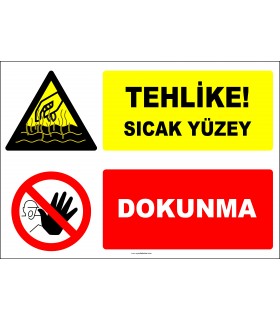 EF2161 - Tehlike! Sıcak Yüzey, Dokunma