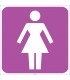 EF2163 - Bayan WC (Tuvalet) İşareti
