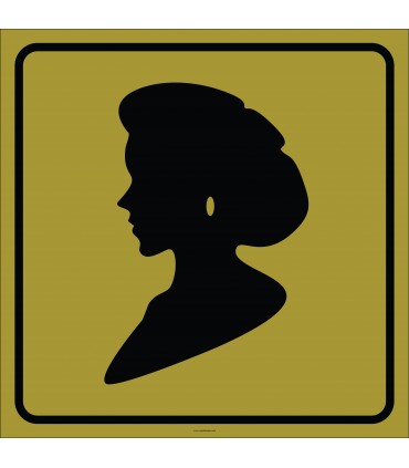 EF2166 - Bayan WC (Tuvalet) İşareti