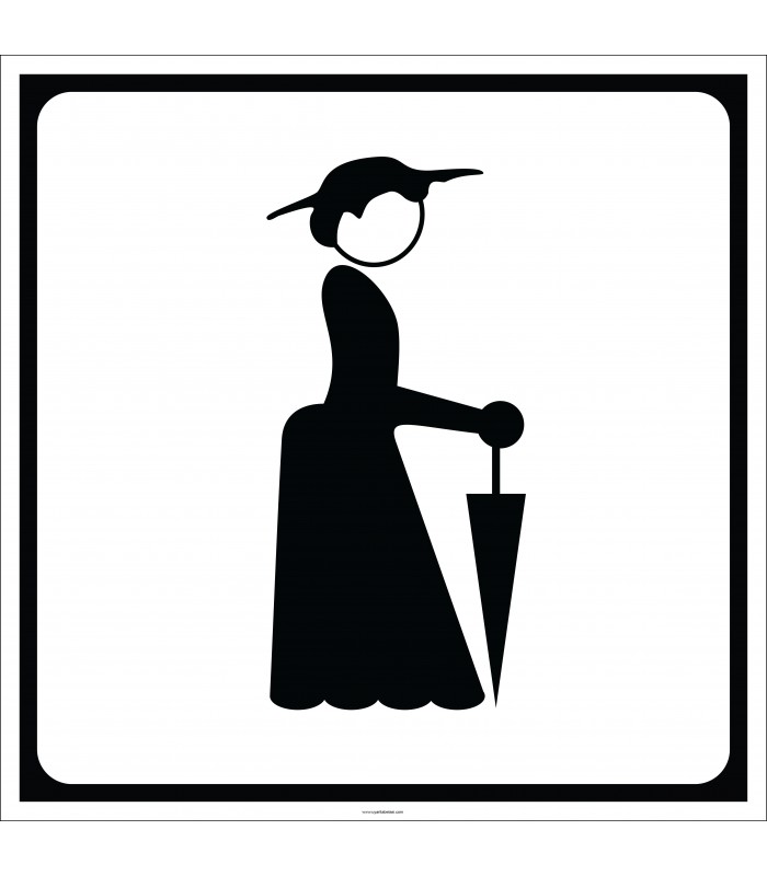 EF2170 - Bayan WC (Tuvalet) İşareti