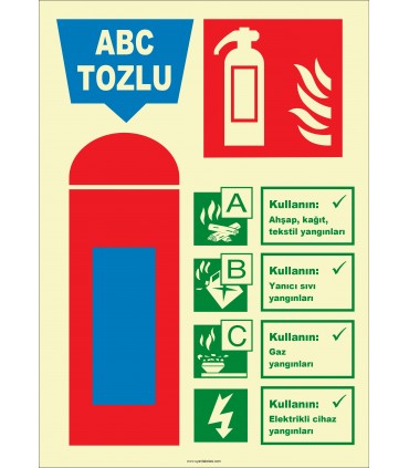 EF2182 - Fosforlu ABC Tozlu Yangın Söndürücü