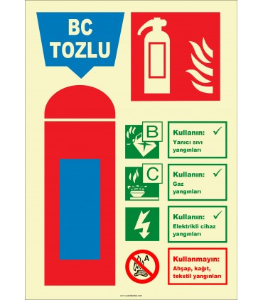 EF2183 - Fosforlu BC Tozlu Yangın Söndürücü