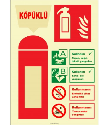 EF2184 - Fosforlu Köpüklü Yangın Söndürücü