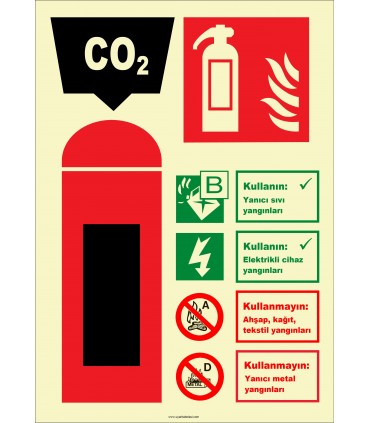 EF2186 - Fosforlu Karbondioksitli Yangın Söndürücü