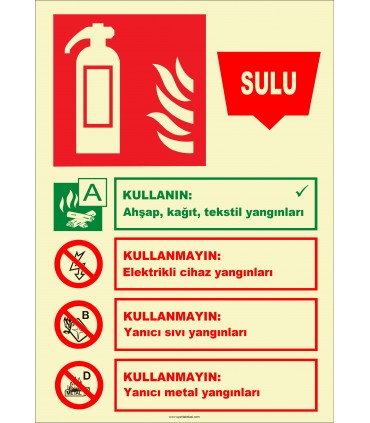 EF2194 - Fosforlu Sulu Yangın Söndürücü