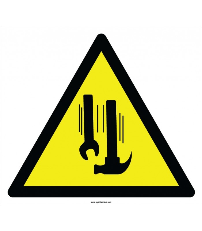 EF2196 - Dikkat Yukarıdan Malzeme Düşme Tehlikesi İşareti