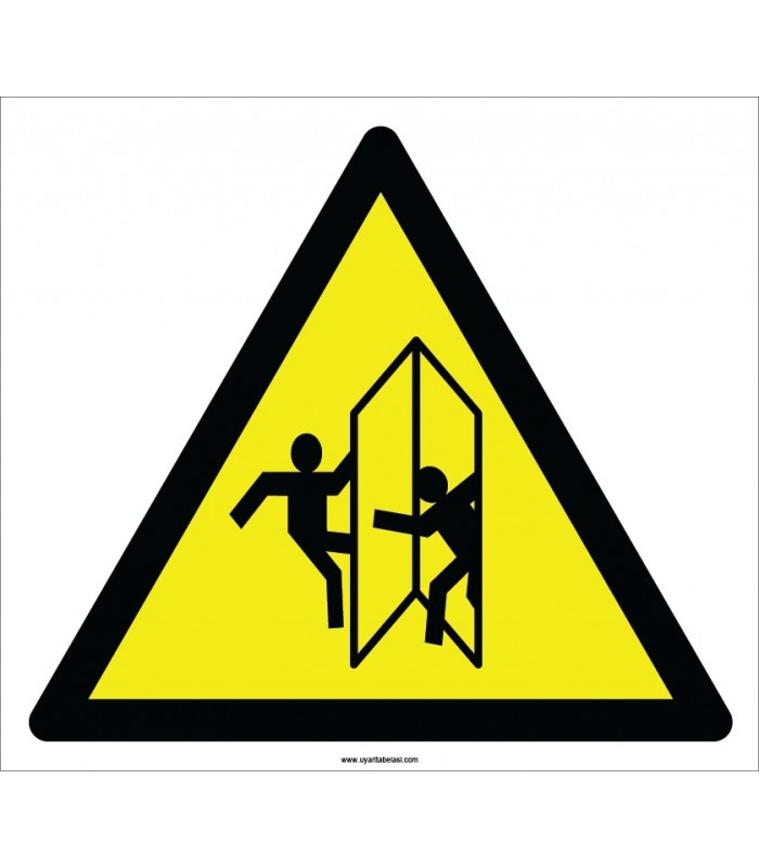 EF2198 - Dikkat Kapı Açılırken Birine Çarpabilir İşareti